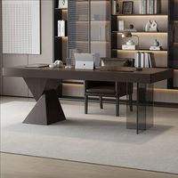 Bureau d'ordinateur de style minimaliste italien pour la maison, bureau de direction simple et haut de gamme