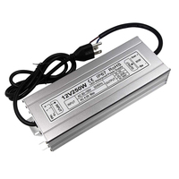 Alimentation LED 12V, transformateur étanche IP67 250W, driver d'alimentation, transformateur basse tension extérieur AC 110-260V vers DC 12V 20.83A