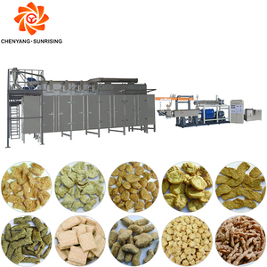 Máy làm thịt protein đậu nành Máy đùn thịt đậu nành tvp Kết cấu dây chuyền sản xuất - Product Image 5