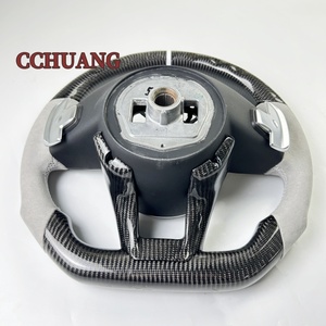 Accesorios Interiores Personalizados para Coche <span class=keywords><strong>Volante</strong></span> de Fibra de Carbono y Alcántara para Mercedes <span class=keywords><strong>AMG</strong></span> W204 W205 C63AMG C43 2015-2018 - Product Image 6