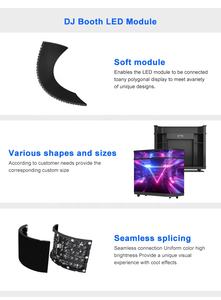 LED DJ 摊位室内全彩 LED 显示屏，适用于音乐节、夜店 - DJ 摊位 LED 显示屏数字海报 - Product Image 4