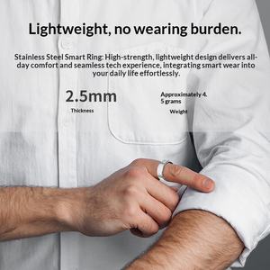 Anillo Inteligente PXER con Monitor de Frecuencia Cardíaca, Oxígeno en Sangre, Seguimiento del Sueño y Funciones de Salud Femenina, Compatible con Android/iOS, USB - Product Image 4