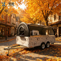 Nouvelle conception de petite remorque alimentaire, chariot alimentaire mobile, remorque de cuisine personnalisée pour café et en-cas