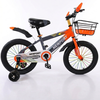 Vélo d'apprentissage pour enfant SY 2026 à 4 roues en acier, monovitesse, 20 pouces, avec pédales ordinaires et panier