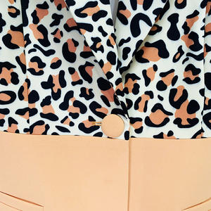 <span class=keywords><strong>Tendenze</strong></span> 2025 <span class=keywords><strong>abbigliamento</strong></span> donna di marca di lusso con stampa leopardata 2 pezzi abbinati Set Blazer Blazer Blazer a zampa Set completo da donna - Product Image 4