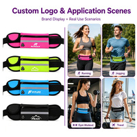 Sac banane de course réfléchissant en néoprène OEM, ceinture de sport pour activités de plein air, fitness, voyage, jogging, cyclisme, accessoire de vente en gros