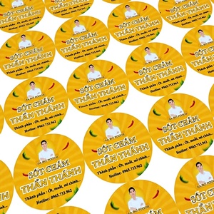 สติกเกอร์กระดาษเคลือบเงาพิมพ์ลายตามสั่งคุณภาพสูง รับผลิตแบบ OEM ODM แบรนด์สติกเกอร์ โรงงานเวียดนาม - Product Image 1