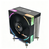 4HW-12B-9YNDG1 120mm CPU Cooler 4 Heatpipe ARGB PWM Fan Quiet Heatsink Sync RGB for Intel LGA1700/1851 AMD AM4 AM5