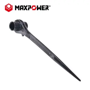 MAXPOWER 19mm x 22mm veya 3/4x7/8 12 nokta çift uçlu soket kilitleme iskele Spud anahtarı