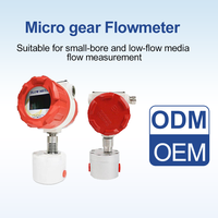 Medidor de Flujo de Engranajes Circulares Digital, Instrumento de Medición de Flujo de Líquidos de Alta Viscosidad, Micro, Industrial, de Acero Inoxidable