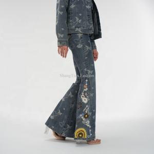 Chaqueta Casual de Mezclilla Bordada, Chaqueta Corta Informal para Mujer, Abrigos de Mezclilla - Product Image 6