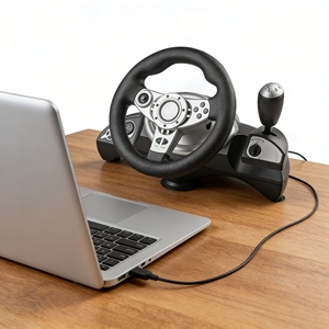 Volant de course à dégagement rapide pratique et confortable avec support de volant pour simulateur de course - Product Image 3