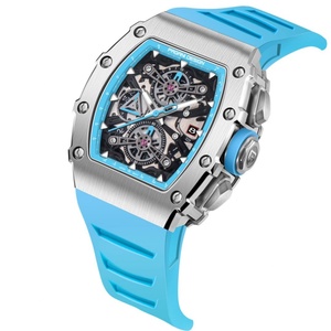 Montre sport pour homme PAGANI DESIGN YS011, nouvelle montre de 40 mm, forme tonneau, verre saphir creux. - Product Image 3