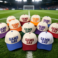 Gorra de Béisbol Bordada de 5 Paneles para el Día del Partido, Estilo Vintage con Bloques de Color, Ajustable, Casual, Deportiva, para Hombre y Mujer, Venta al por Mayor