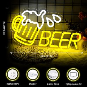 Tùy chỉnh <span class=keywords><strong>Led</strong></span> Neon dấu hiệu bia chiếu sáng biển báo cửa hàng ánh sáng lên biển quảng cáo độ sáng cao trang trí cho các cửa hàng thương mại thanh - Product Image 4