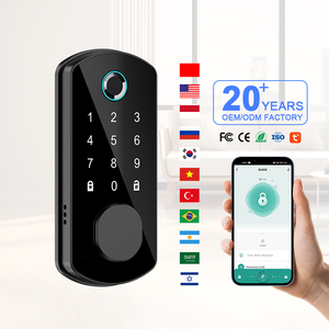 스마트 홈 방수 스마트 전기 림 잠금 장치 투야 APP 제어 WIFI 야외 게이트 도어 지문 스마트 잠금 - Product Image 1
