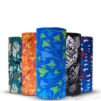 Bandeau de tête personnalisé imprimé, sans couture, pour la pêche, bandana, durag, écharpe de motard, cagoule, bandana facial, en provenance de Chine