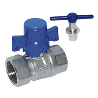 Vanne à bille verrouillable BMAG PN10/PN16 1/2 pouce, vanne à bille en laiton verrouillable pour compteur d'eau