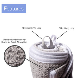 Venta al por mayor de encargo rápido seco ligero suave secado envuelto de microfibra absorbente de <span class=keywords><strong>Micro</strong></span> fibra pelo toalla - Product Image 5
