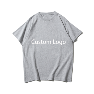 T-shirt en coton pur lisse 240 GSM, col urbain, t-shirt basique quotidien, t-shirt uni simple et décontracté - Product Image 1