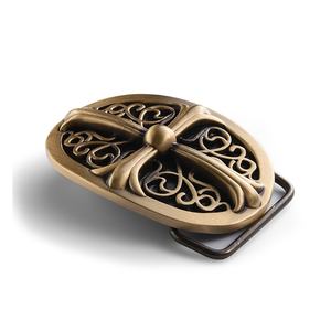 Boucle de ceinture pour homme en laiton doré de style rétro européen, boucle à dégagement rapide - Product Image 3