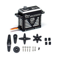 Servomoteur MY MB-2292SG 8.4V 0.05Sec 79g Haute Tension Engrenage en Acier Boîtier Entièrement Métallique en Aluminium Sans Balais 2 Roulements BB Pièces pour Avion RC