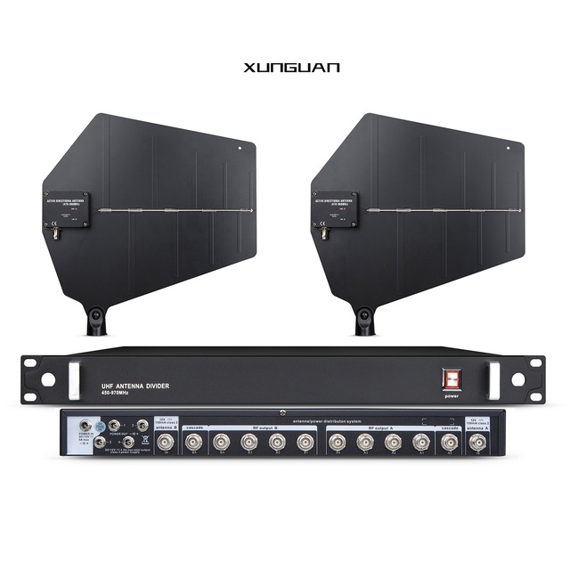 945-10 Factory Sales 5-Way 10 Channels 450~970MHZ Directional Antenna Distribution Combiner for Wireless Microphone System