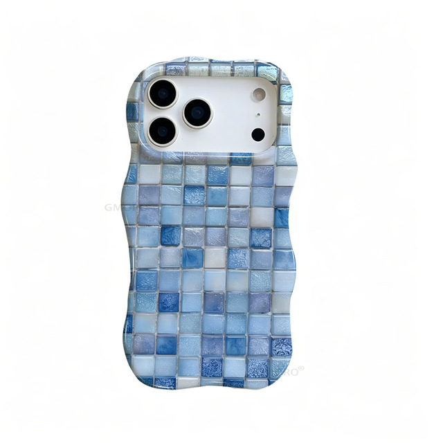 Colorful Retro Plaid Phone case for iPhone 17 PROMAX Anti Drop 2-in-1 Phone Protective Cover