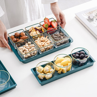 Dried Tapas Dishes Dessert Plate Set, Melamine Tray