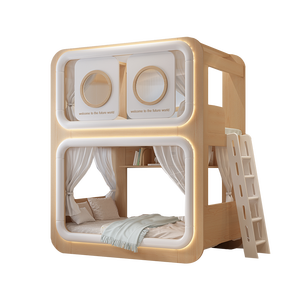 <span class=keywords><strong>Lit</strong></span> superposé <span class=keywords><strong>pour</strong></span> enfants en capsule, style loft moderne, MDF E1, confortable, adapté aux adultes, taille double, avec glissière, <span class=keywords><strong>lit</strong></span> de rangement - Product Image 4