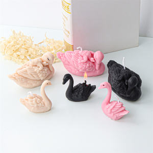 Ustensiles de cuisine mignons en Silicone, bougie, moule de cygne, outil de décoration de cuisson, bricolage de gâteau, Mousse de chocolat, Dessert, Fondant en résine - Product Image 2