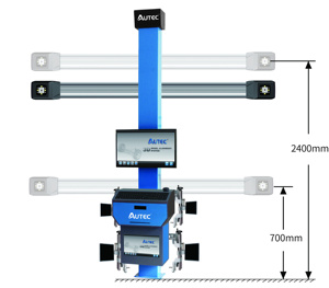 Machine d'alignement de roues de voiture 3D AUTEC ATW-A30, affichage numérique, alimentation 220V, garantie 12 mois, caméra 5MP, suivi automatique - Product Image 3
