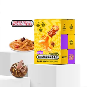 216g Ngọt Ngào Hương vị cay Konjac khỏe mạnh màu xanh lá cây hữu cơ Konjac thực phẩm Halal chay giảm cân Snack Konjac