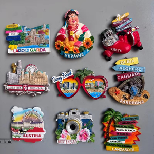 Aimants de réfrigérateur personnalisés en résine 3D Montenegro Bulgarie Crète Grèce Sardaigne Italie Autriche Lanzarote Espagne Belgique - Product Image 1
