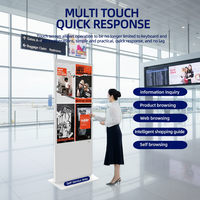 Fournisseur direct d'affichage d'affiches numériques d'intérieur Signalisation LCD verticale chinoise pour kiosque d'étagère OEM Photo vidéo texte CMS