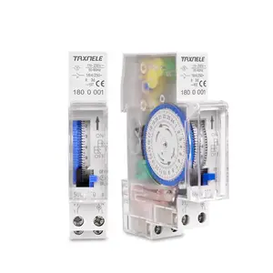 SUL180a interruttore Timer 24 ore relè analoghi elettrico programmabile AC 220V 16A batteria 35mm Din Rail interruttore meccanico del tempo