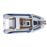 Perahu Cepat Hedia 4.3m Rigid Rib Inflatable PVC & Hypalon dengan Motor Luar