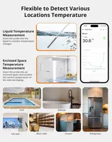 Pour SONOFF SNZB-02LD Zigbee3.0 étanche thermomètre intelligent sonde écran LCD pour réfrigérateur aquarium cave à vin Android Via