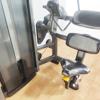 Extension de dos en acier d'équipement de gymnastique de câble multifonctionnel commercial et machine de craquement abdominal pour l'entraînement de bras