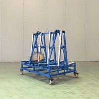 Chariot à cadre en A démontable SANDE pour le transport et le stockage de dalles de pierre et de feuilles de verre