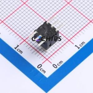 PS-5850SVA-6PNW Push Button Switch SMD Switch No Lock Rectangle Plunger 500mA 24V - Product Image 2