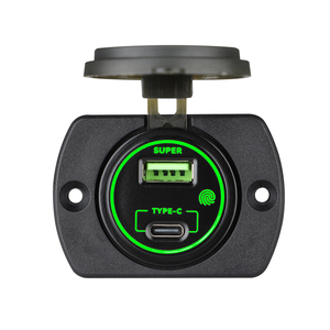Cargador USB para Auto de 12V 24V OEM, Adaptador de Carga Rápida PD+3.0, Enchufe de Carga Súper Rápida para Vehículo - Product Image 4