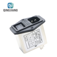 CW2B-10A-T trois-en-un AC chaud 115/250V interrupteur fusible monophasé EMI filtre de puissance prise ligne-conditionneur LV produits