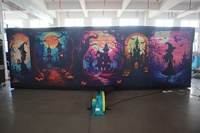 Labyrinthe gonflable pour maison hantée d'Halloween, arène de laser game - Écologique, taille et couleur personnalisables, garantie 3 ans pour événements et fêtes