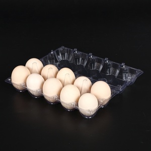 Plateau à œufs jetable transparent avec 10 trous en plastique transparent pour agriculteurs en carton à œufs à usage industriel Agriculture - Product Image 3