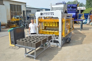 QT5-15 rỗng chia khuôn mặt khối Máy trang trí khối bê tông Khuôn lát gạch soild máy móc làm - Product Image 3