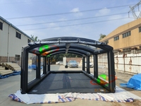 Tente de stationnement pour voiture gonflable en bâche PVC anti-poussière durable avec pompe à air électrique