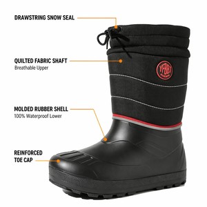 Bottes de neige légères en EVA pour hommes, imperméables, à coque monobloc, tige matelassée, chaudes, en fausse fourrure – Vente en gros directe usine - Product Image 2