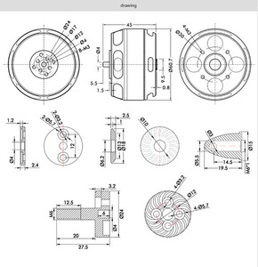 Motore Brushless T-MOTOR U7 V2.0 420KV ad Alta Efficienza per Droni Industriali e Quadricotteri per Carichi Pesanti - Product Image 5
