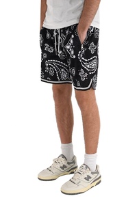 Celana Pendek Basket Pria HEALY Custom Breathable Mesh Berkualitas Tinggi Motif Paisley Dengan Kantong - Product Image 3
